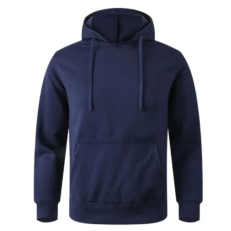 Men's Soft Loose - Fit Fleece Pullover Hooded Sweatshirt na May Mga Pocket Para sa Malamig na Araw — image 3