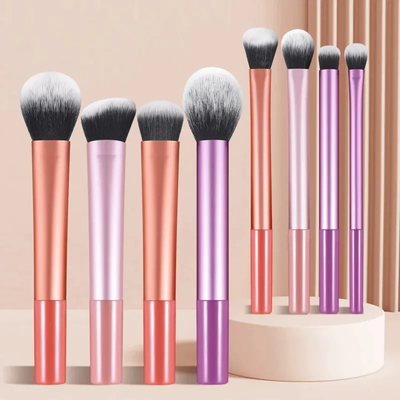 Makeup Brushes and Sponges Set Purple Makeup Puff Beauty Egg Headband Wristband Remover Kit Makeup Tool Gift 20-28pcs — image 9
