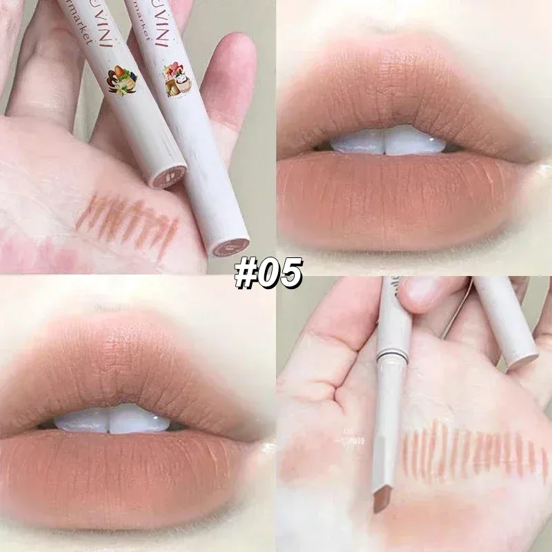 Velvet Matte Nude Pink Lipstick Pencil Outline Lip Lipliner Crayon Waterproof Long-lasting Color Lip Liner Smooth Natural Makeup — image 10