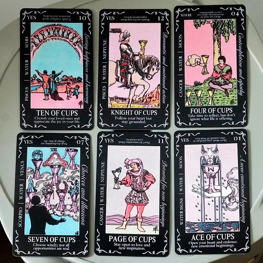 Beginners Tarot Deck in Tin Box with Guidebook 11*6.2cm 78Tarot Cards with Astrology & Numerology Insights — image 2