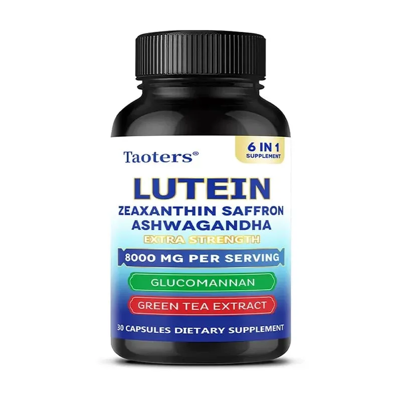 Lutein & Zeaxanthin 8000mg Capsules - Eye Vitamins for Vision Health Blue Light Protection Antioxidant & Skin Elasticity