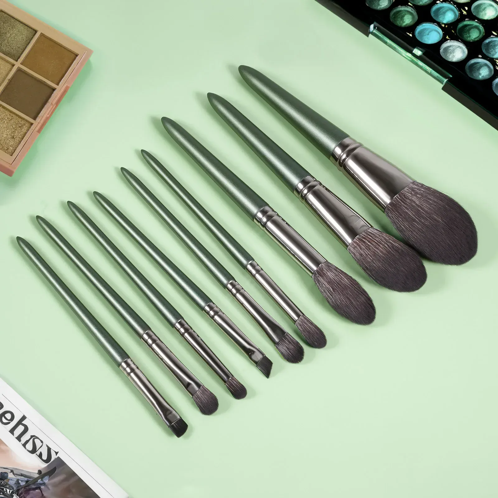 9PCS Makeup Brushes Set Eye Shadow Foundation Powder Contour Makeup Brush Cosmetic Beauty Tool Kit — image 2