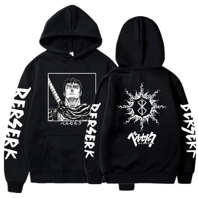 Berserk Zipper Hoodies Lalaki Babae Long Sleeve Sweatshirt Fleece Oversized Jackets Coats Nakakatuwang Berserk Japanese Anime Streetwear — image 39