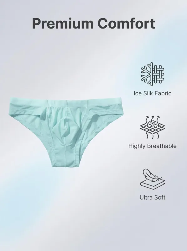 3 peças cuecas masculinas bolsa sensível esportes absorvendo o suor respirável shorts de cintura média — image 3