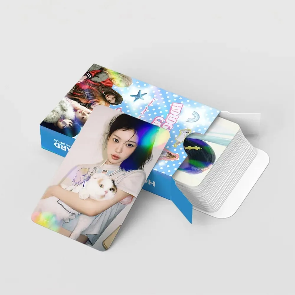 124 Laser Cards Girl Group New Album MAMIHLAPINATAPAI Flash Cards Star Stickers LOMO Greeting Cards Support Gift — image 4