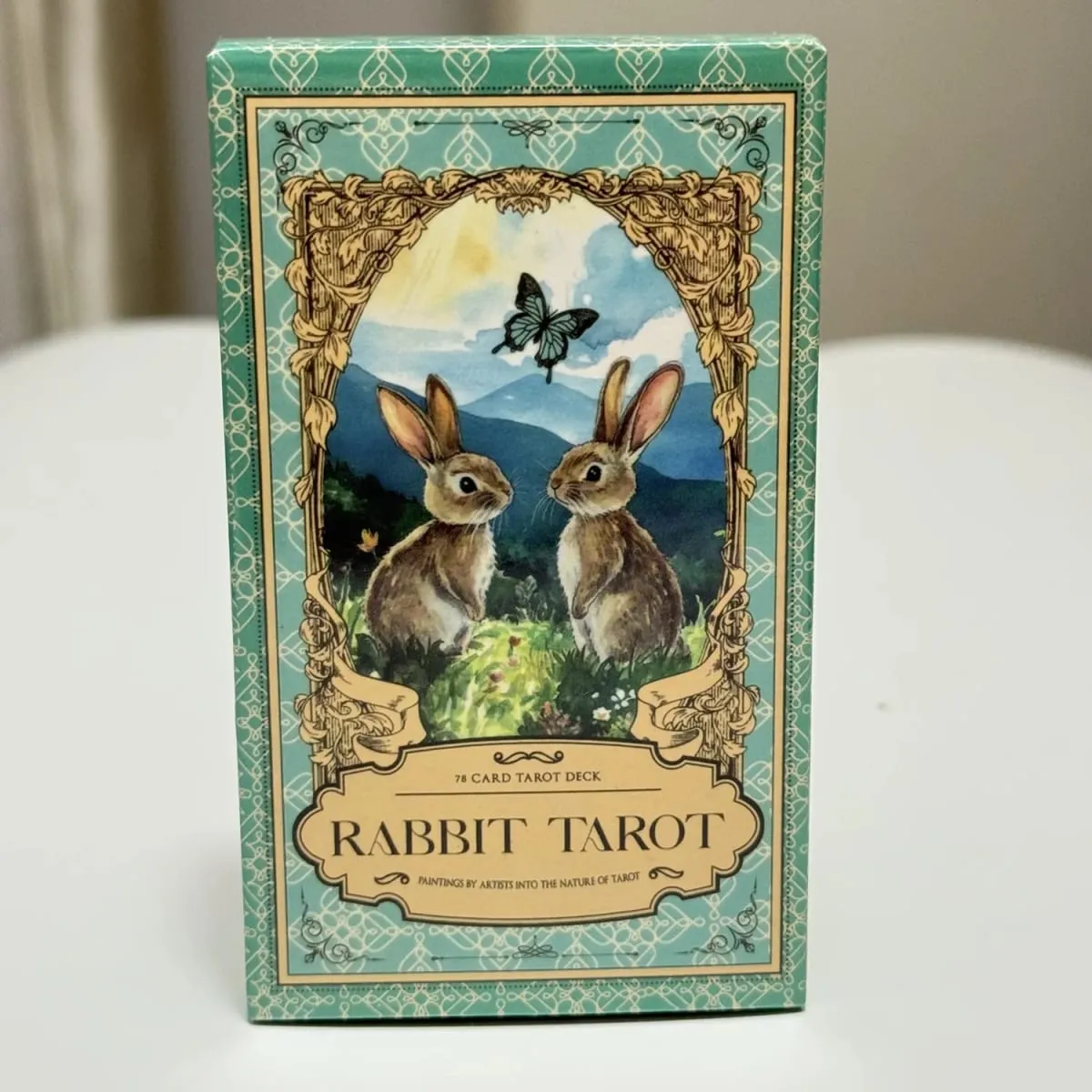 Rabbit Tarot Deck 78pcs Board Games English Watercolor Cards Cute Divination Cards