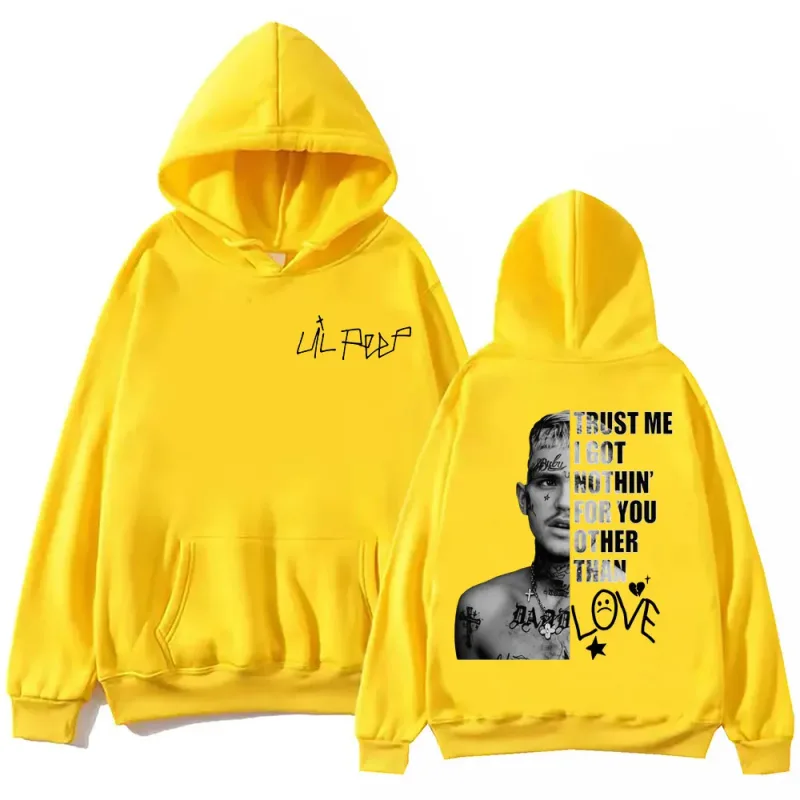 Rapper Lil Peep Merch Hoodies Homens Mulheres Roupas Hip Hop Vintage Pullovers Moda Casual Oversized Moletom Com Capuz Streetwear — image 10
