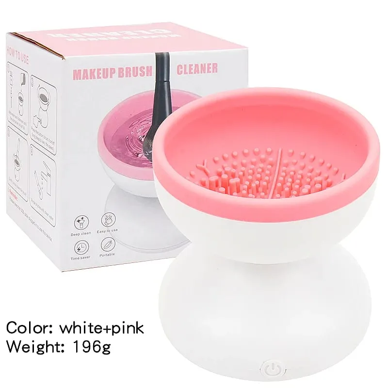 Electric Makeup Brush Cleaner Machine Silicone Cleaning Bowl Fast Wash Makeup Eyelash Brush Cleaning Tool All Cosmetic Brushes — image 8