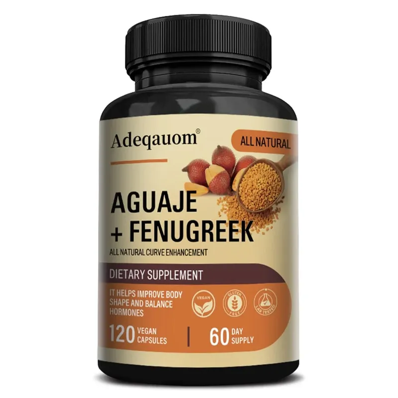 Aguaje + bockhornsklöverkapslar - 1000mg Stödjer skinkor kurviga kropps- och bröststöd Immunhälsa Rik på protein och vitaminer — image 8