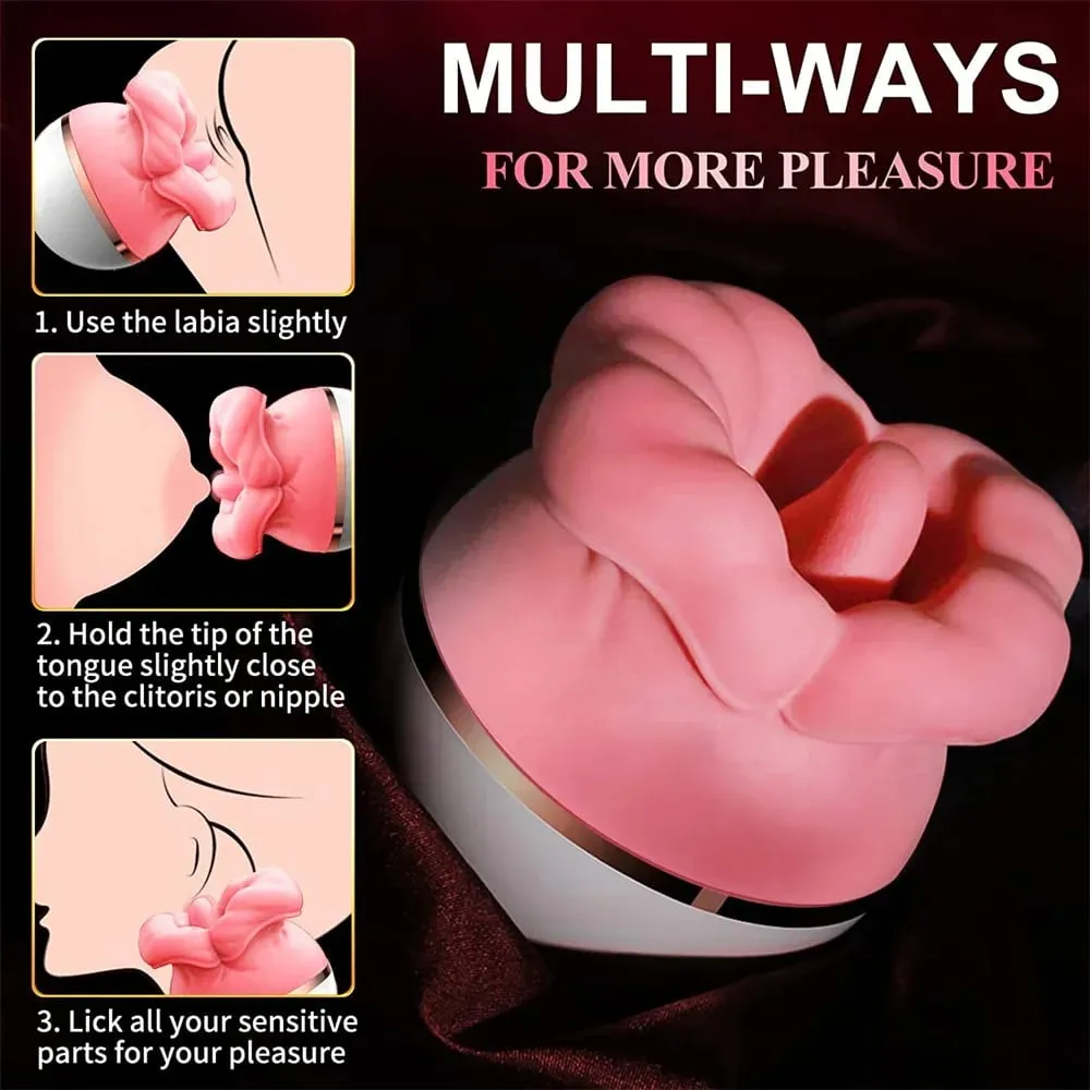 Slicka Sexleksak Simulering Stor Mun Kvinnor Vibrator Oralsex Klitoral Sug Nipple Vaginal Massage Vuxen Kvinna Onani — image 3