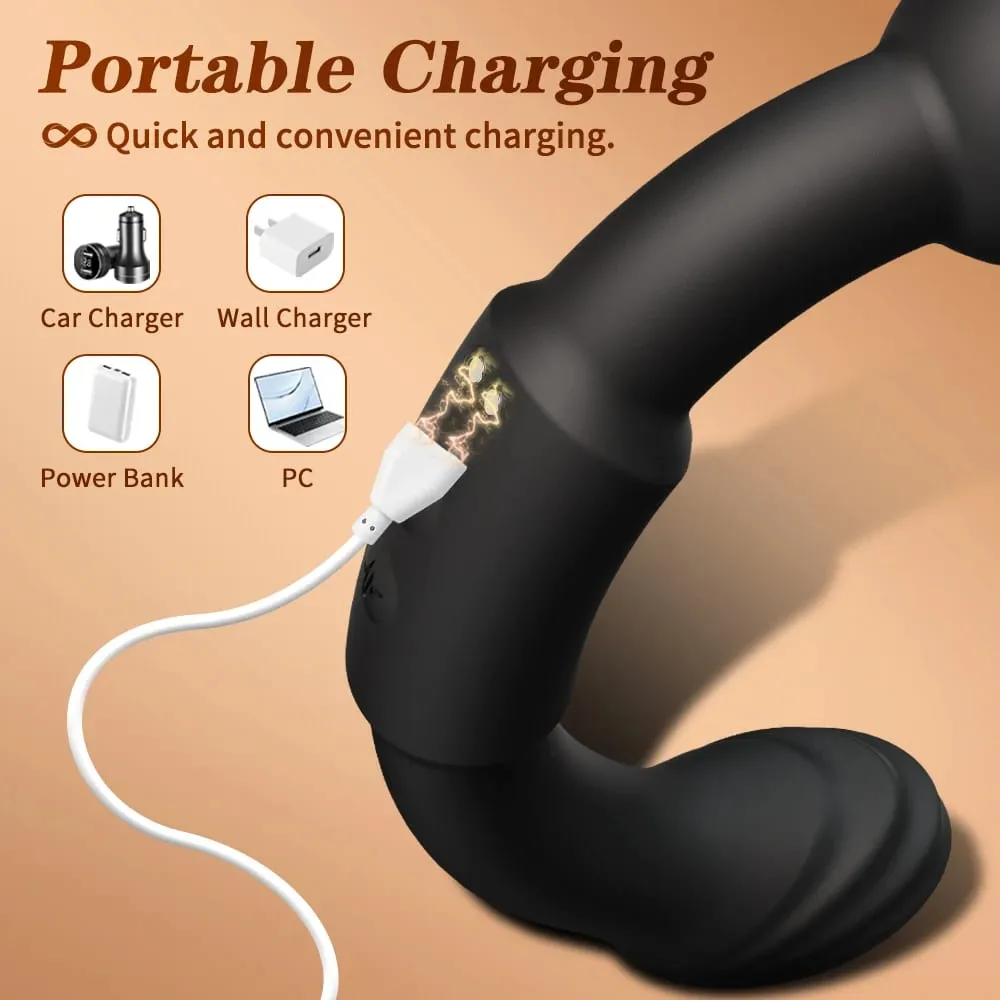 Contas anais vibratórias de ponta dupla, bolas anais para homens, massageador de próstata gay, plug anal de cabeça dupla, brinquedo sexual adulto, produtos para adultos — image 5