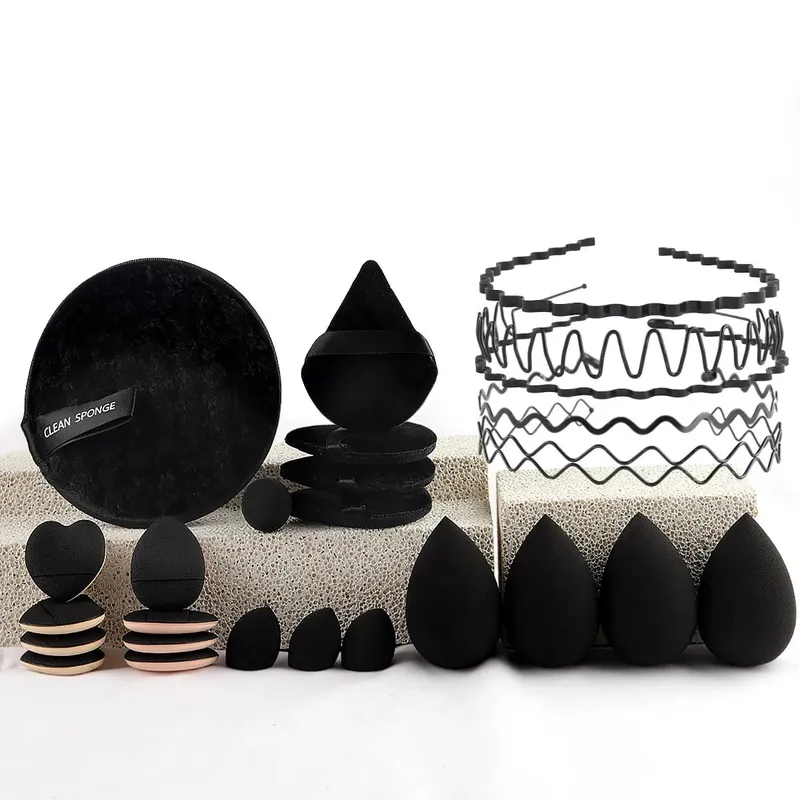 Professional Makeup Brushes Set with Sponges Kit for Foundation Eyeshadow Highlighter Blush Concealer Powder Cosmetic Tools — image 3