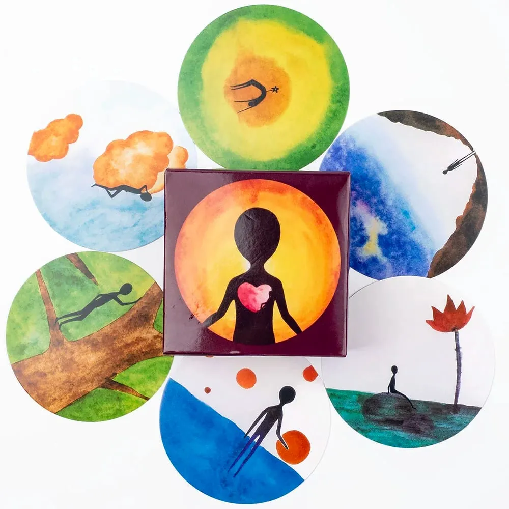 98 Cards Deck Psychology Board Game for Parties Tabletop Group Game 8.4x8.4CM Enhance Precognition Skills and Social — image 6