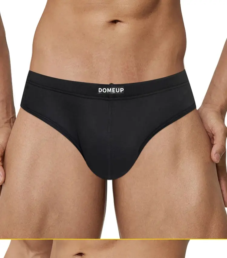 Men's Soft Solid Bikini Briefs, Elastic Wide Waistband 3D Support Pouch, Skin-Friendly Breathable Daily Casual Underwear — image 18