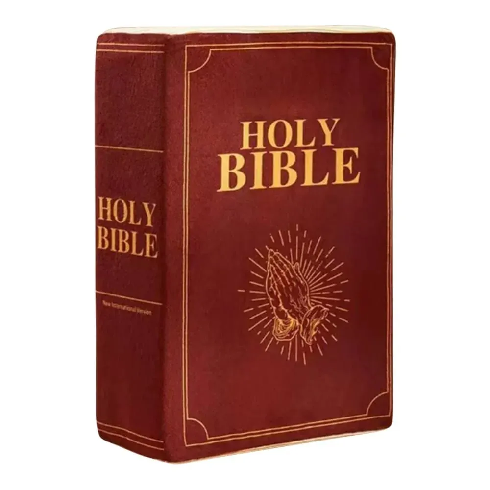 Living Room Realistic Looking Bible Pillow Plush Toy Sofa Cushion Bible Throw Pillow Cutest Home Decor Bible Cushion Bedroom — image 11