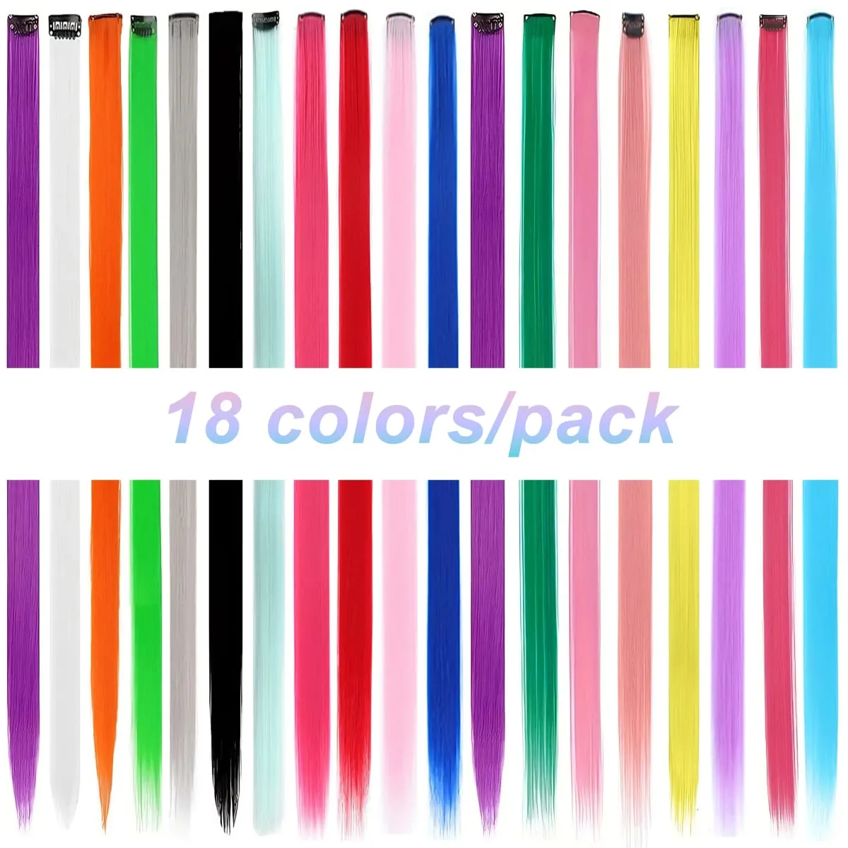 Wigs On Clearance Sale | 18 Colors Glueless Synthetic Clip In Wigs Budget Friendly For Cosplay Lolita Daily Wear — image 8