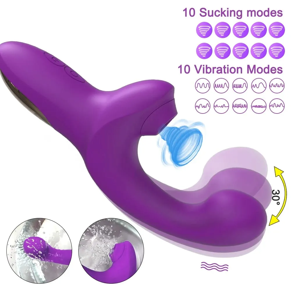 20 Bilis Napakahusay na Dildo Vibrator para sa mga Babae Clit Sucker Vacuum Clitoris Stimulator Mga Pang-adulto Goods Finger Wiggling Adults Sex Toy — image 2