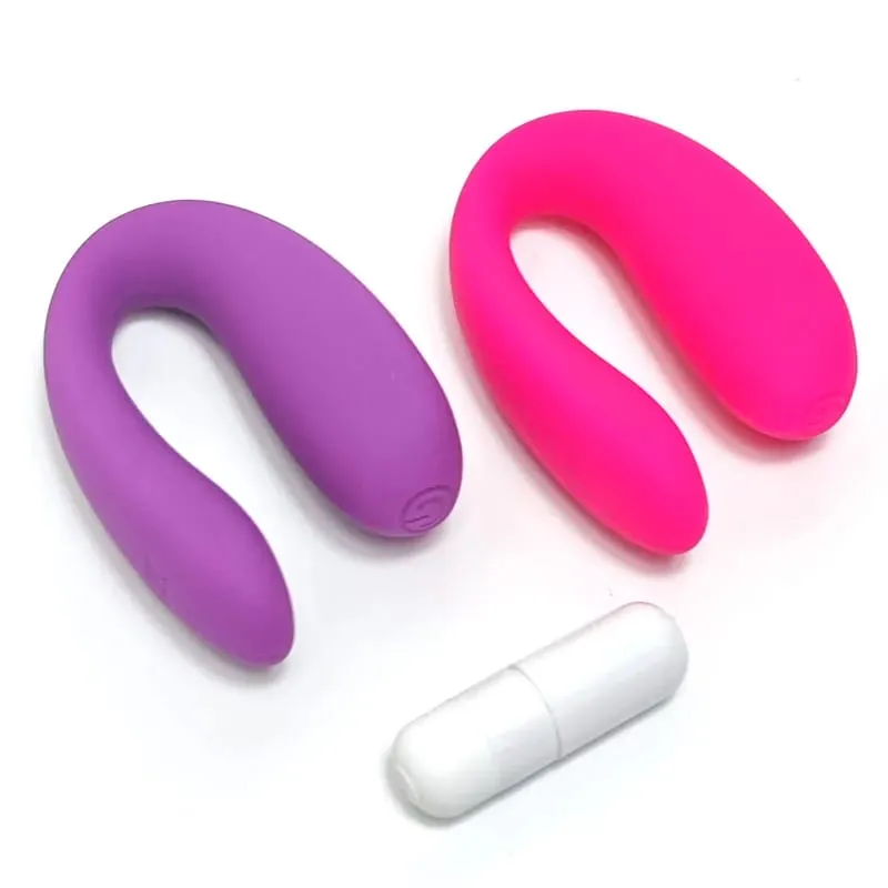 U-Form Klitorisstimulator Tragbarer weiblicher Vaginalvibrator G-Punkt-Massagegerät Kleiner leistungsstarker Kugelvibrator Tragbares Sexspielzeug — image 1