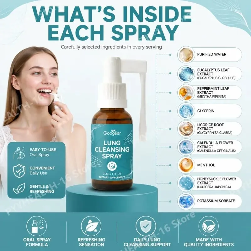 Botanical Oral Spray with Peppermint Eucalyptus and Menthol Cooling Fresh Mouth Feel Portable Vegan Daily Oral Care 30 ML