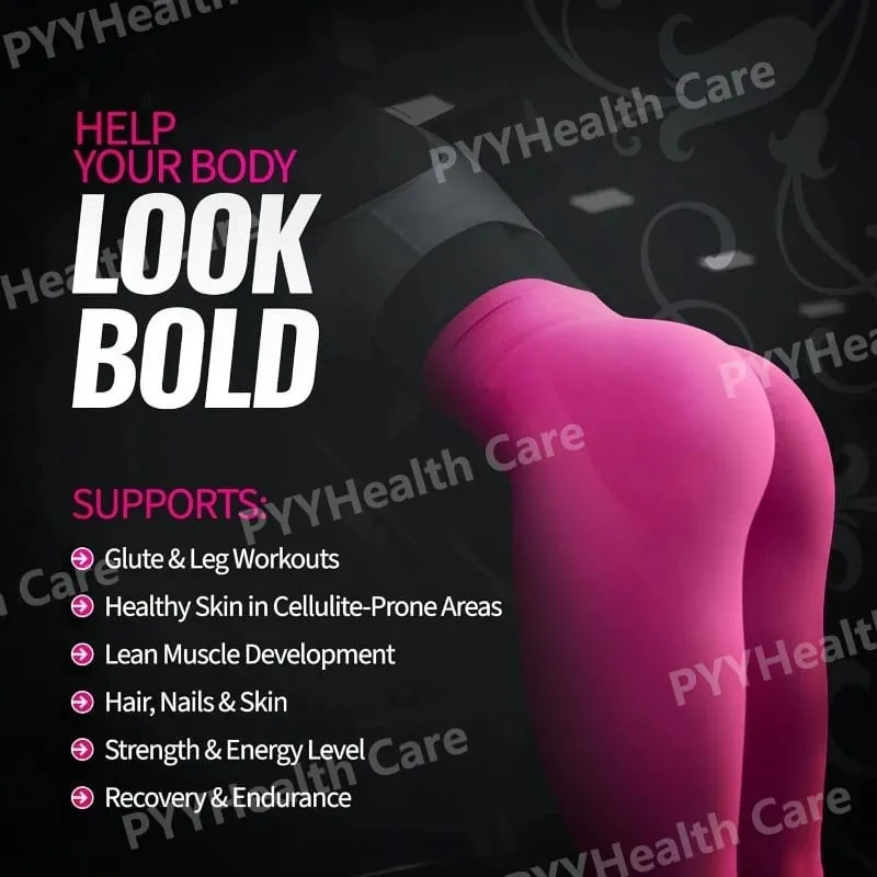 Creatine Powder for Women Booty Builder with Collagen Peptides BCAA L-Glutamine Unflavored Post-Workout Recovery Elasticity — image 3