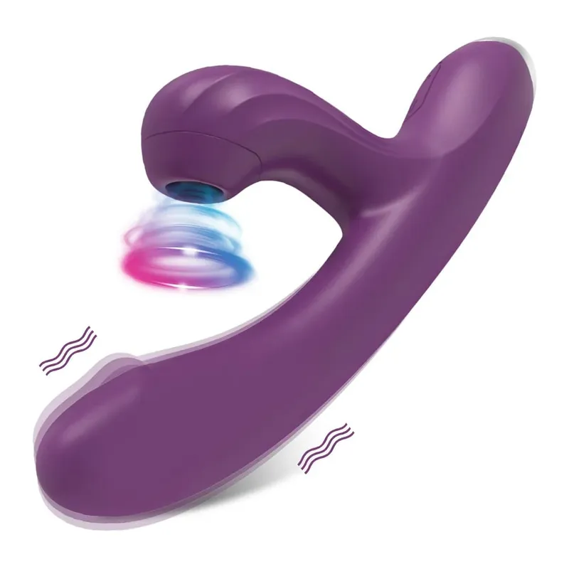Powerful Vibrating Sucking Vibrator Female Sucker Clitoris Stimulator G Spot Dildo Massager Adult Goods Sex Toys Shop for Women — image 7