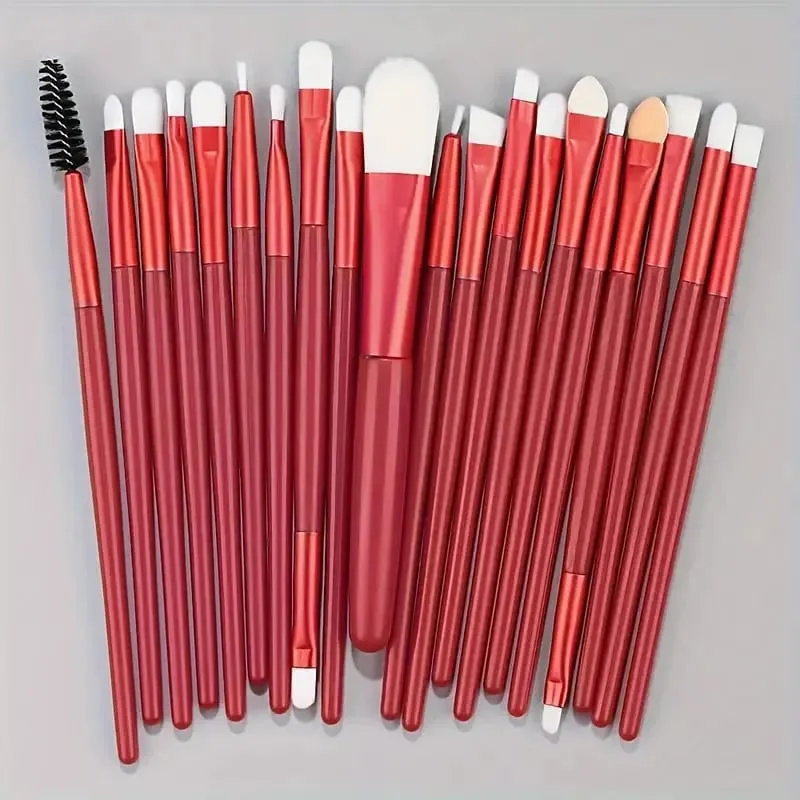20Pcs Makeup Brushes Set Eyeliner Blending Cheeks Eye Cosmetic Foundation Brush with Makeup Sponge — image 10