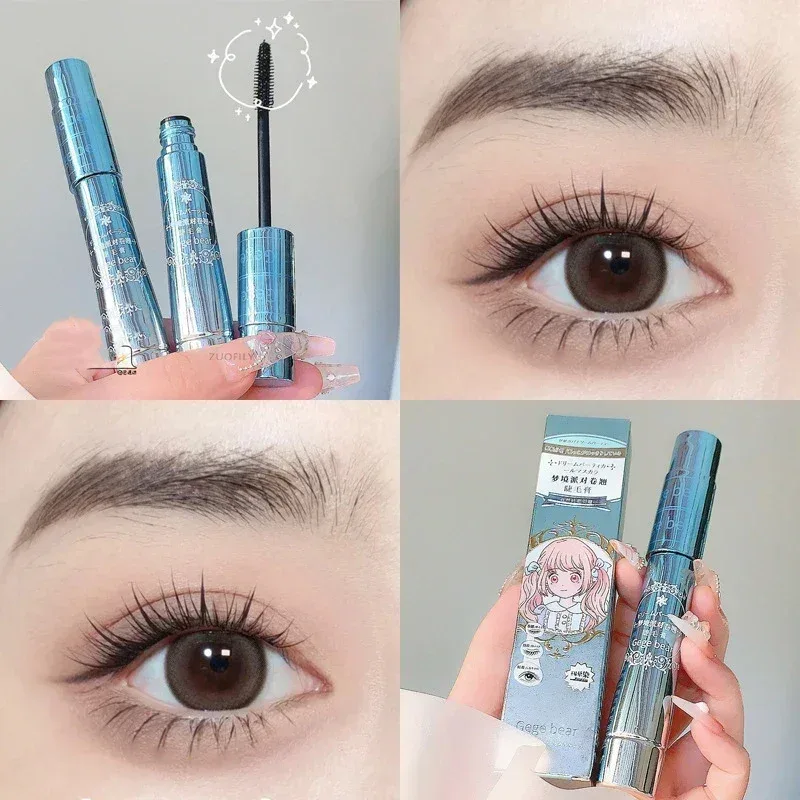 Silk Fiber Lash Mascara Hindi tinatagusan ng tubig na Pangmatagalang Extension Mga pilikmata na nagpapahaba ng Curling Mascara Black Eyelash Makeup Cosmetic — image 4