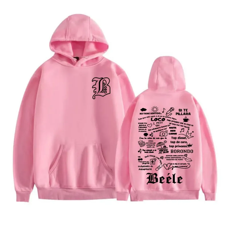 Rapper Beele Borondo Tour 2025 Print Hoodies Men Women Comfort Fleece Long Sleeve Pullovers Harajuku Hip Hop Fashion Sweatshirts — image 8