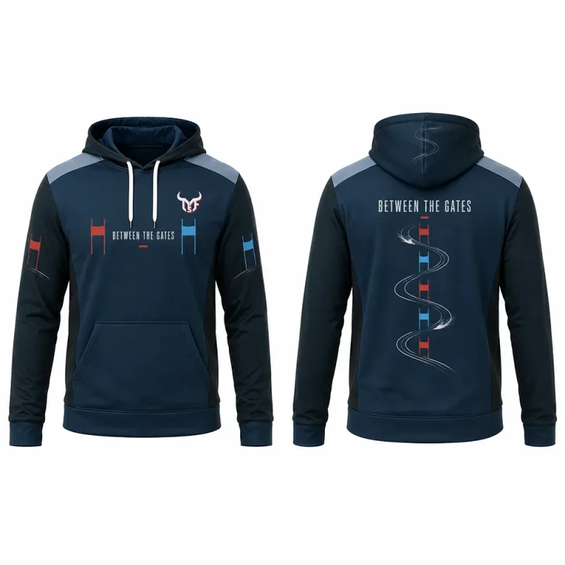 New Snowflake Ski Print Men's Hoodie Outdoor Sports Casual Sweatshirt With Pocket Stylish Color‑Block Long Sleeve Pullover Tops — image 3