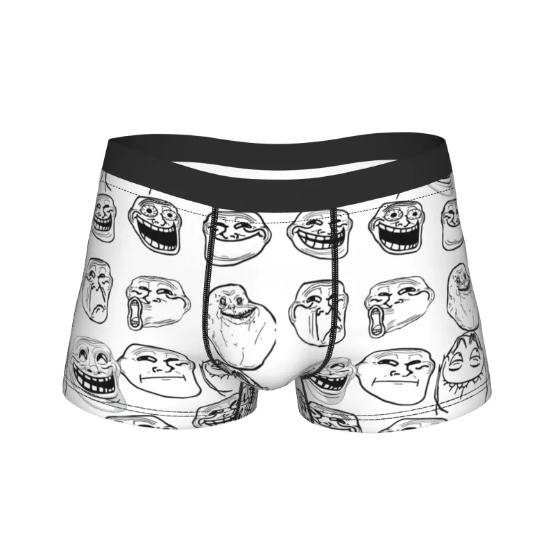 Rage Comic Trollfac Trunk Funny Anime Pouch Underwear Hot Sale Pattern Boxer Brief Kumportableng Panlalaking Panloob Plus Size — image 10