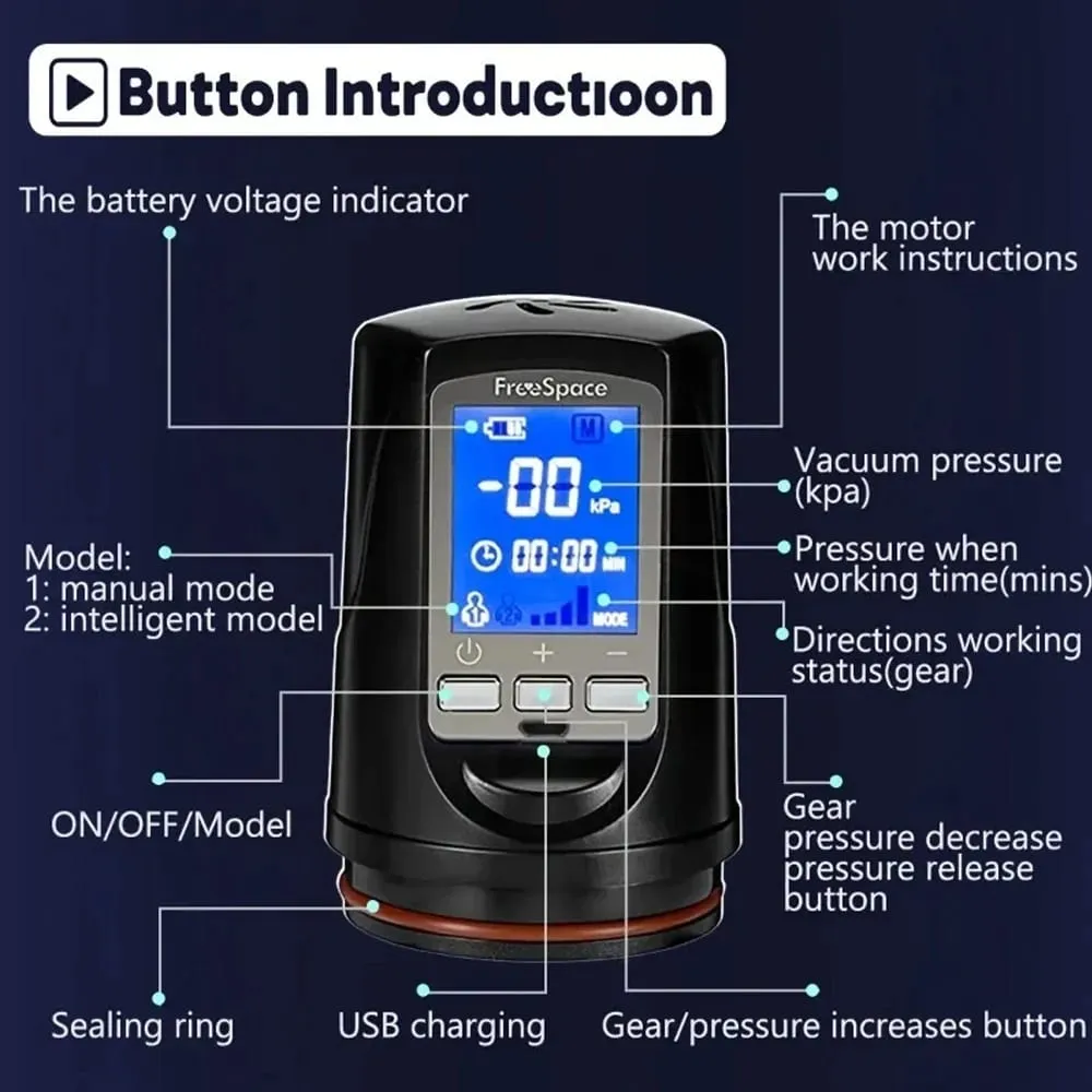 Automatic Penis Pump Suction Vacuum Male Masturbation Penis Extender Dick Erection Enhancement Trainer Adults Sex Toys — image 4