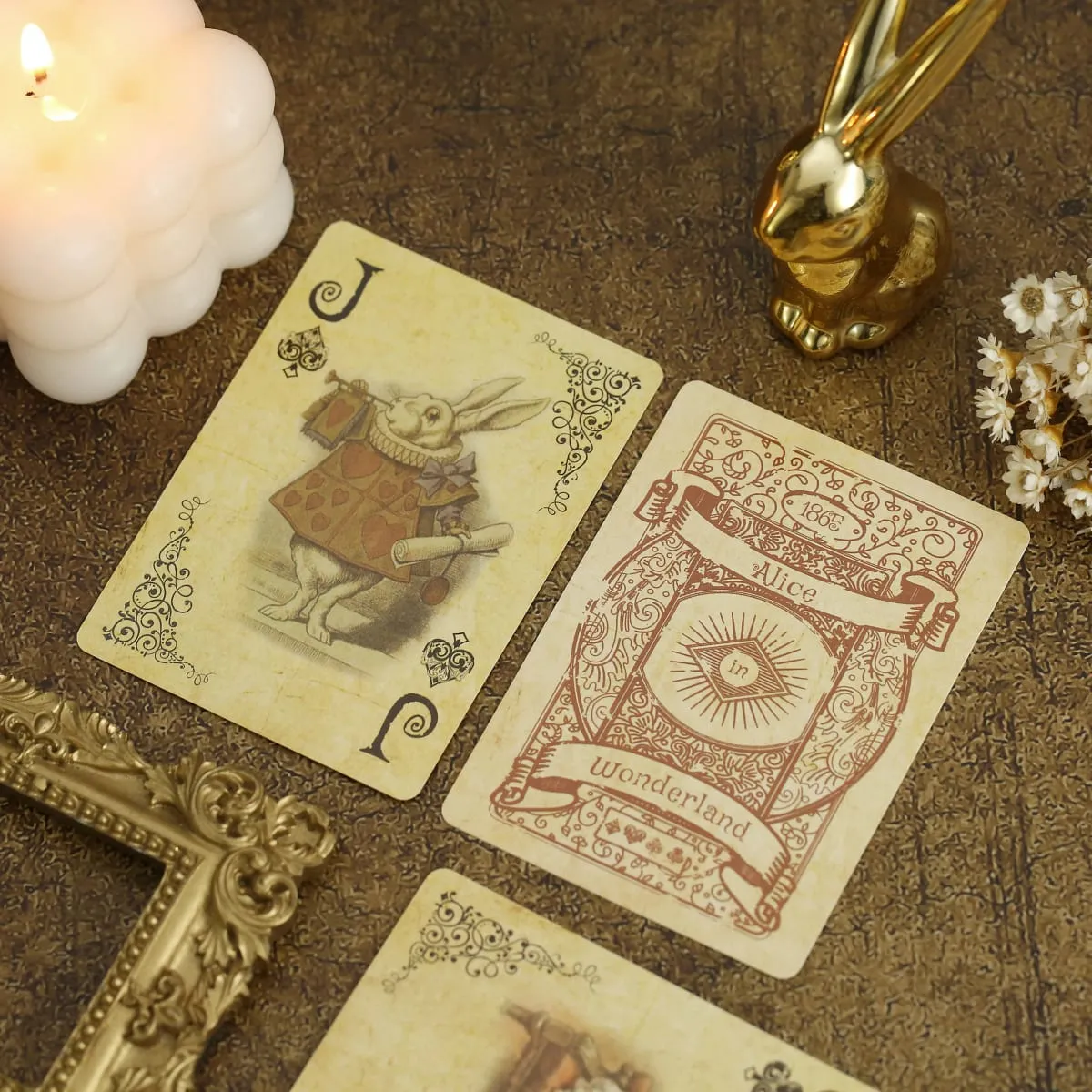 1Set Vintage Style Playing Cards Alice in Wonderland Poker Playing Cards Deck Board Games Retro Poker Never open — image 2
