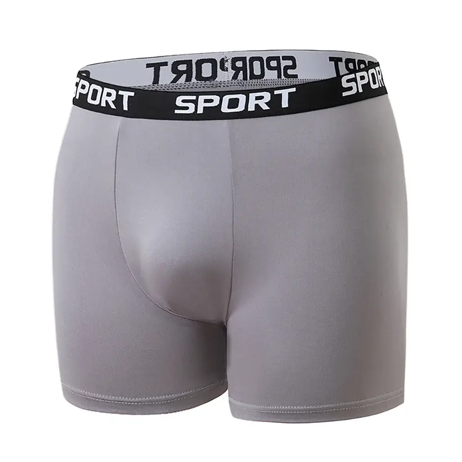 5-piece Set Of Solid Color Fashionable Simple Sports Long Underwear Comfortable Plus Size Flat Corner Pants Cycling Base Shorts — image 2