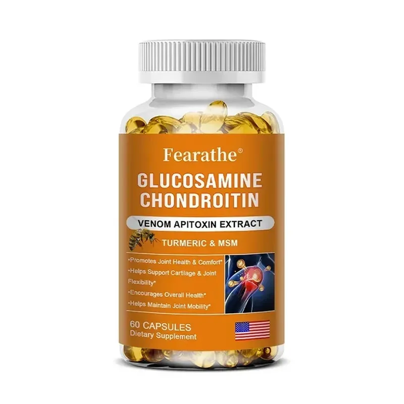 Glucosamina Condroitina Veneno de Abelha Cúrcuma e MSM - Ossos Articulação Antioxidante Suporte Digestivo Não-OGM — image 10
