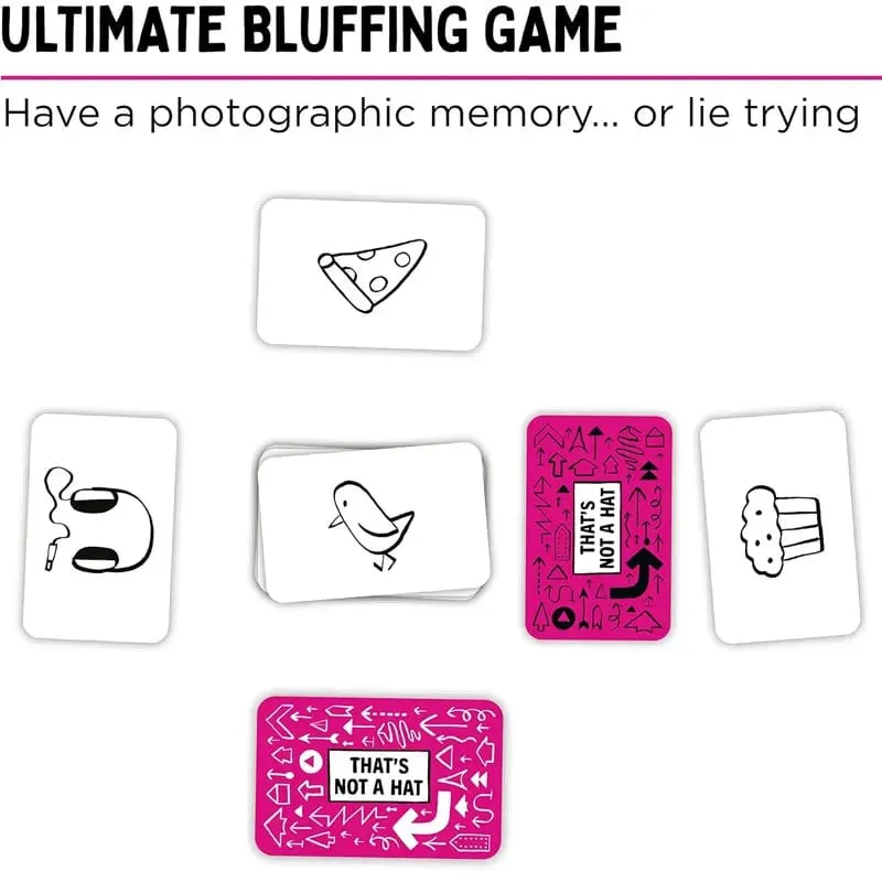 !!That's Not A Hat-Fun Bluffing & Memory Party Game for All Ages Components | Ideal for Family Gatherings | Great Replay Value — image 2