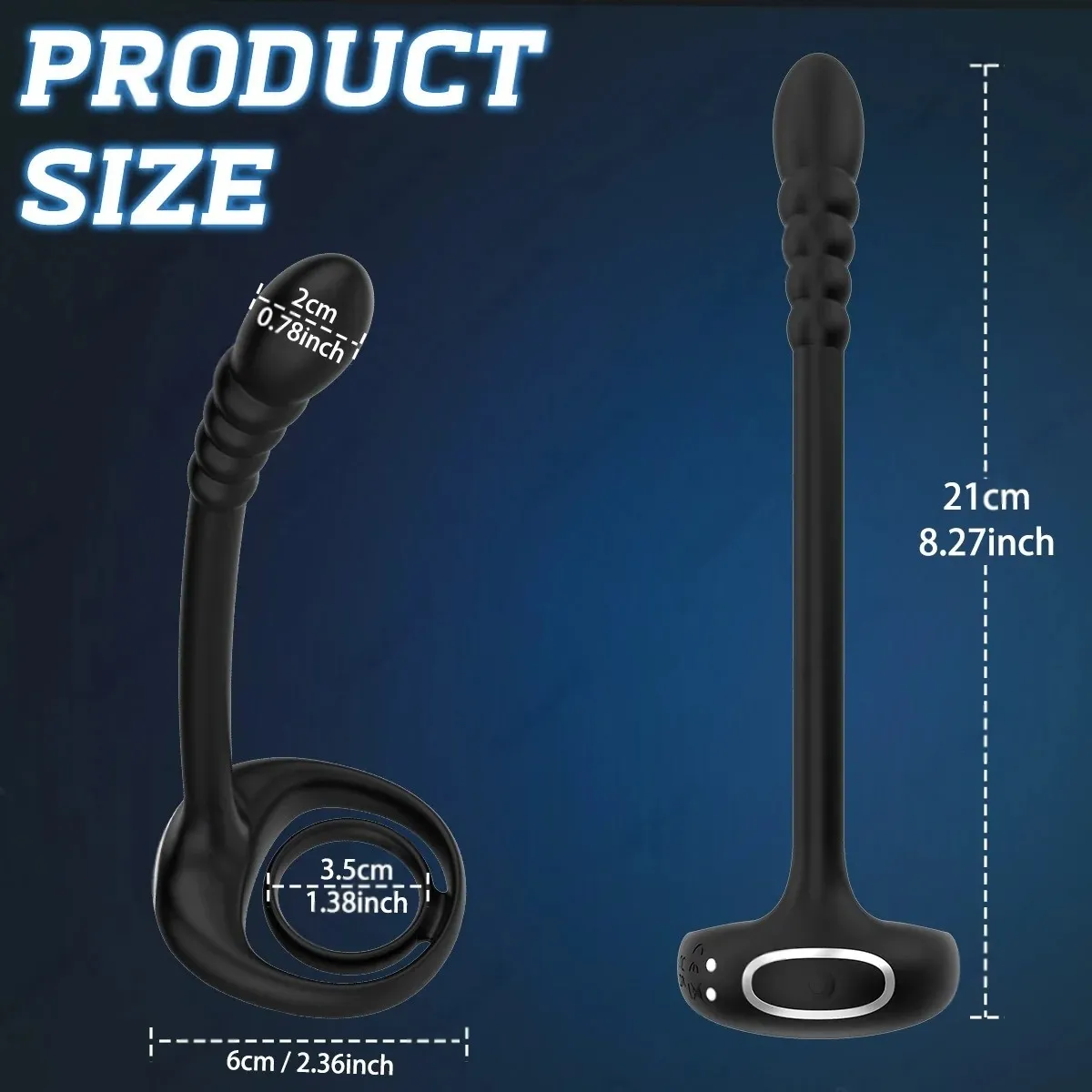 Remote Cock Ring for Men Anal Butt Plug Stimulator APP Control Prostate Penis Massager Masturbator Adult Sex Toys for Gay 18+ — image 3