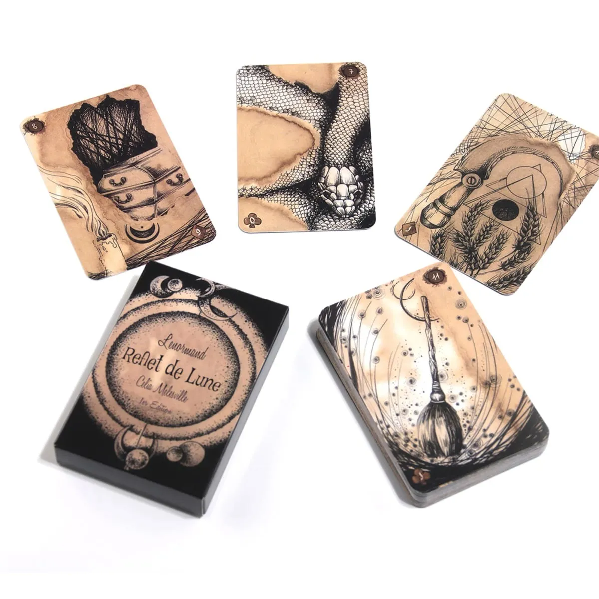 Lenormand Reflet De Lune Carte Lenormand Tarocchi Mazzo Giochi di carte Oracle per divertimento per adulti Giochi per adulti Articoli per feste Regalo