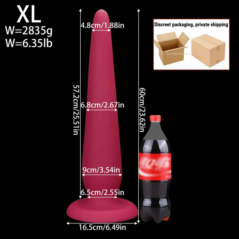 66cm Super Mahaba Malaki Anal Plug Malaking Makapal Butt Plugs Pagsasanay Anal Dilator Laruang Prostate Massager Pang-adultong Anal Sex Toy Para sa mga Babae Lalaki — image 24
