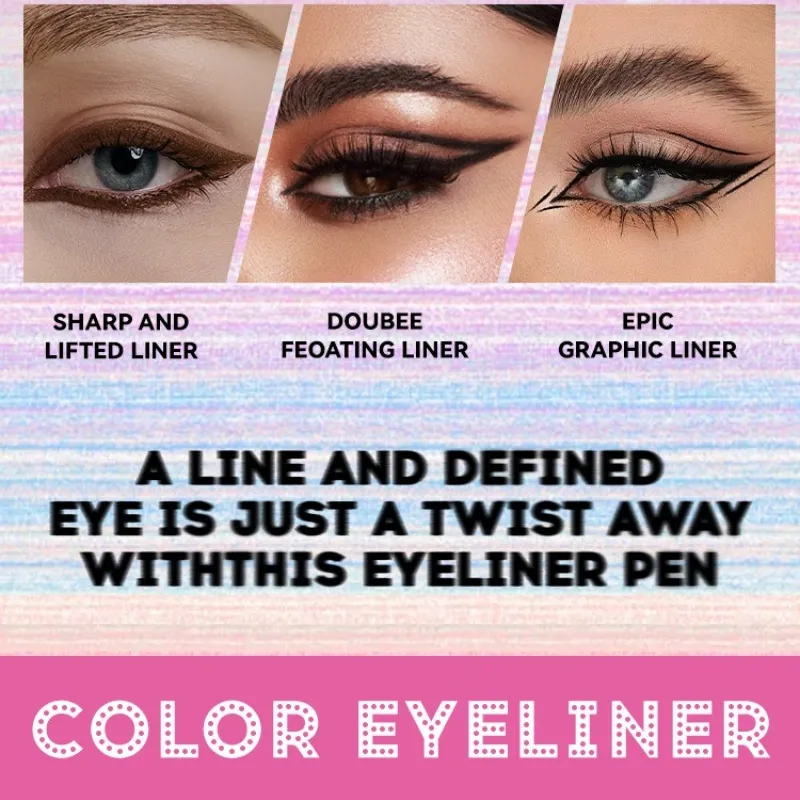 Waterproof Black White Eyeliner Pencils Long-Lasting Smudge-Proof for Bold Eye Makeup Easy Glide Formula Eye Liner Cosmetics — image 5
