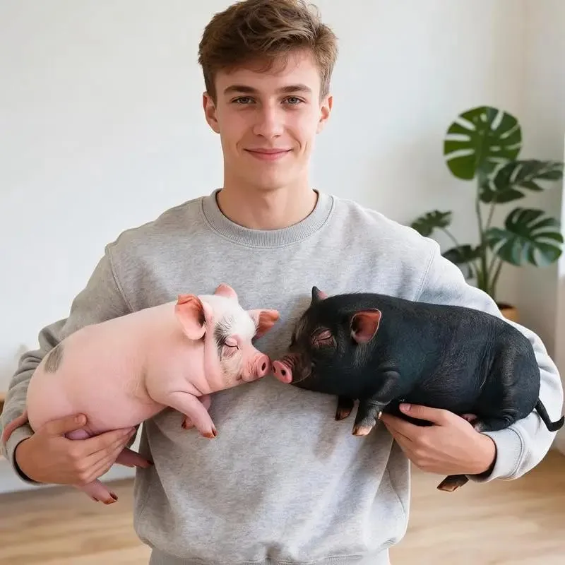 3D Pig Fyld Pude Blød Vaskbar Hudvenlig Stof Plys Pude til Sofa Soveværelse Bilstøtte — image 6