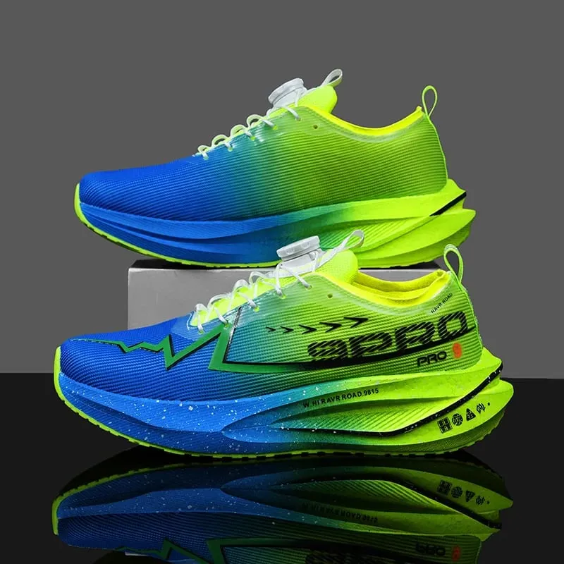 Fluorescence Running Shoes Carbon Board Marathon Men Sports Breathable Lightweight Women's Comfortable Athletic Sneakers Casual — image 11