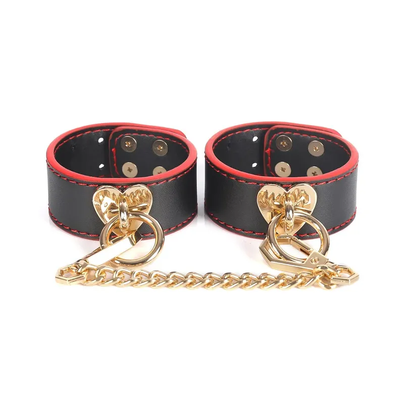 Conjunto de roleplay de escravo, algemas de couro, tornozelo, máscara de mordaça, chicote, coleira, brinquedos sexuais para mulheres, casais, kit de bondage bdsm — image 5