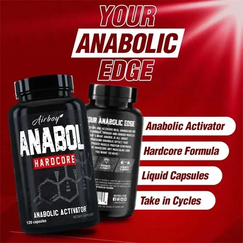 Anabol 하드코어 보충제 - 근육 단백질 합성을 촉진하고 근력을 증가시키는 동화작용 근육 강화 보충제 — image 6