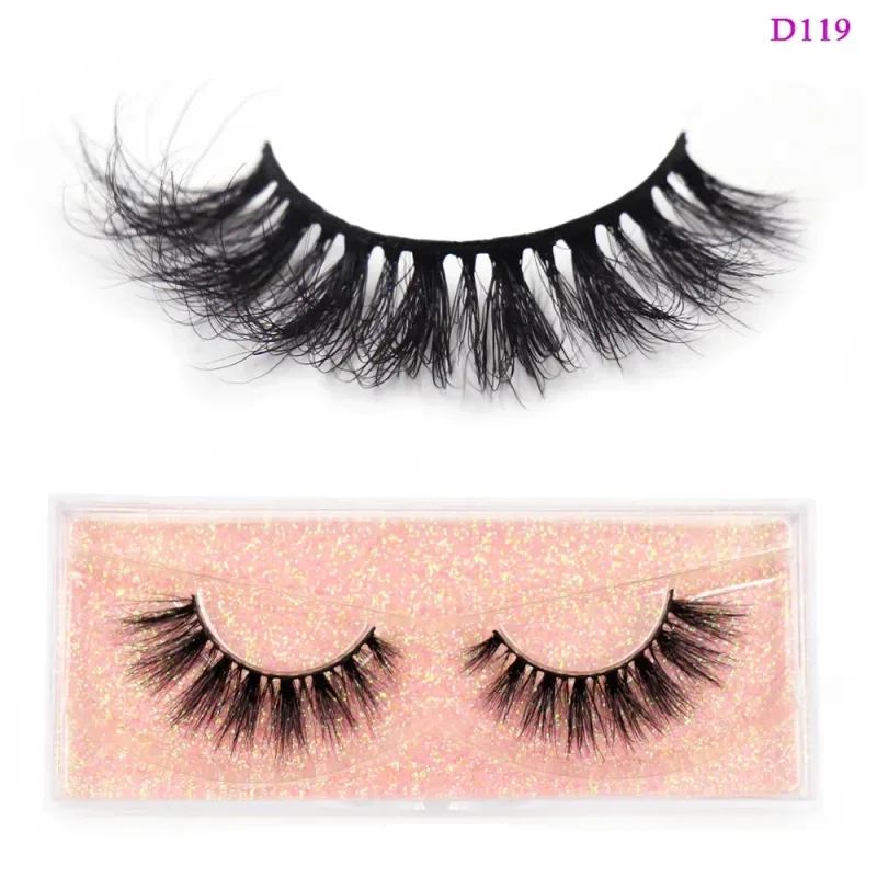 3D Mink Lashes Soft Hair False Eyelashes Fluffy Volume Wispy Fake Eyelashes Extension Makeup