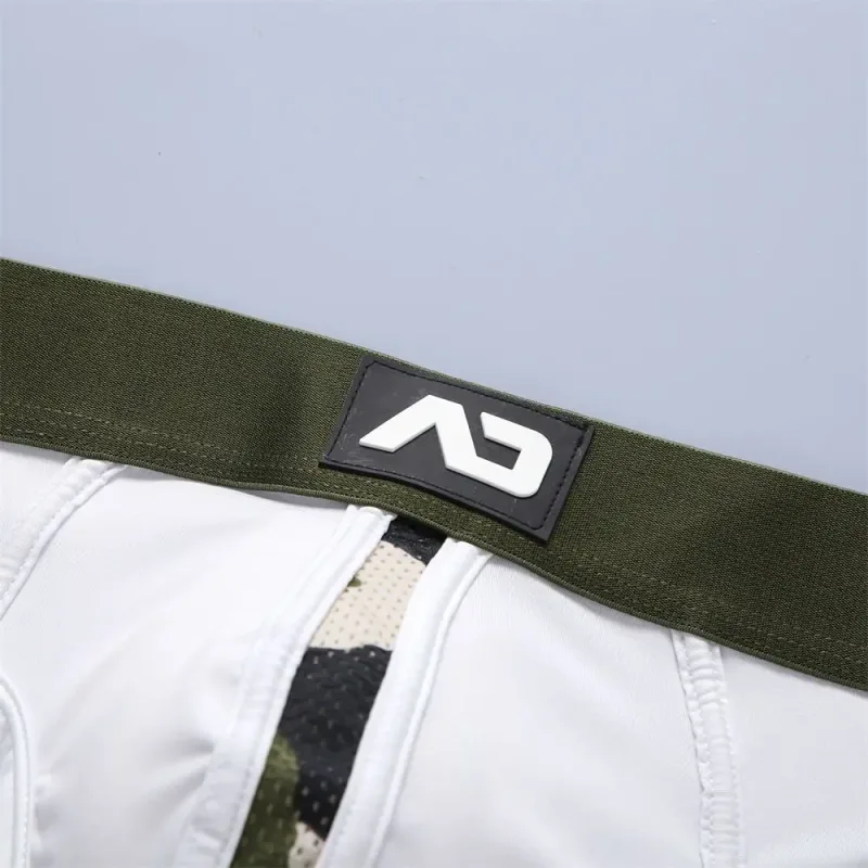 2026New men's personalized ice silk U convex low waist mesh breathable briefs, underwear fashion M388 — image 8