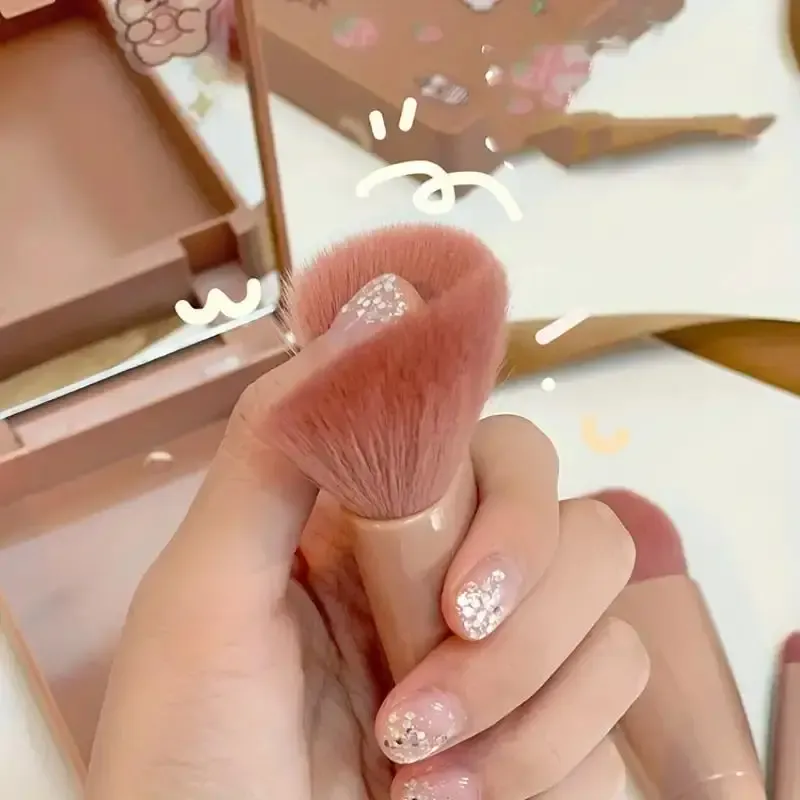 5pcs Mini Makeup Brushes Small Function Kit Complete Cosmetic Brushes With Case And Mirror Travel Size Makeup Brushes Set — image 6