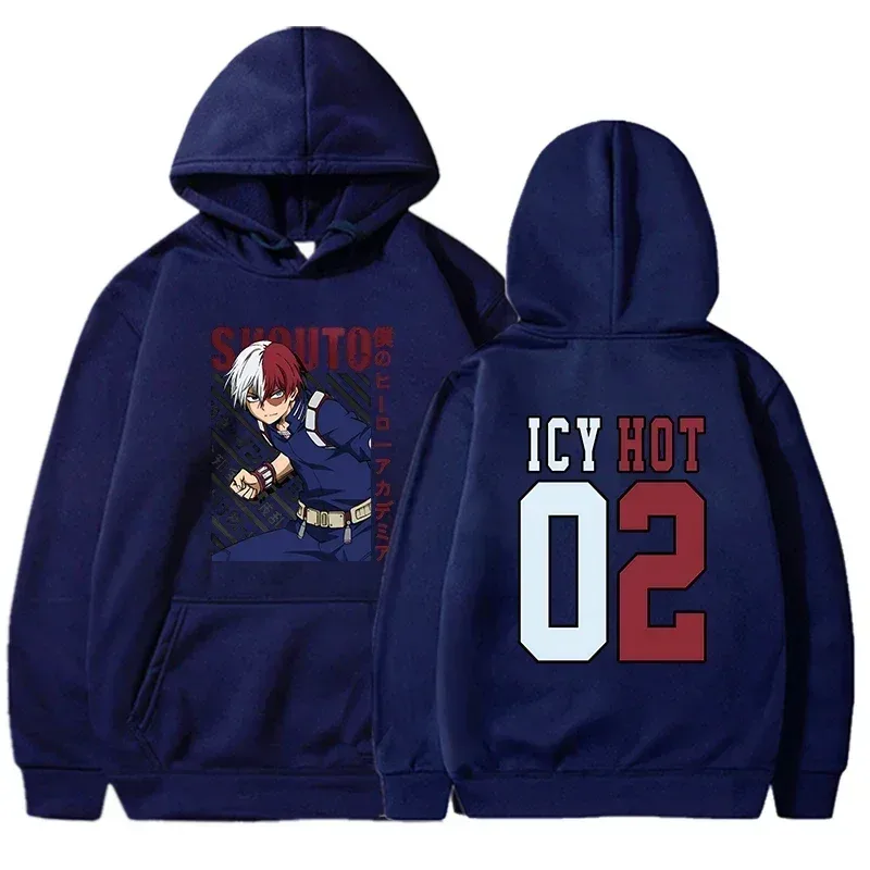 New Todoroki Shoto Print Anime Hoodie Fashion Women Men Casual Tops Autumn And Winter Sweatshirts Long Sleeve Harajuku Pullover — image 1