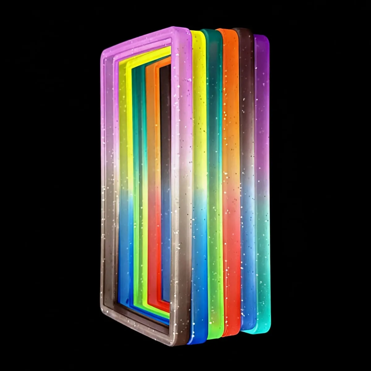 6-Pack Slab Guard for PSA Graded Cards TPU Slab Protector Graded Guard Bumper Guard Gradient Color Glitter Limited Edition — image 6