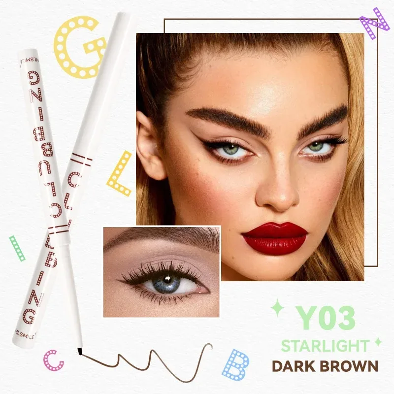 Waterproof Black White Eyeliner Pencils Long-Lasting Smudge-Proof for Bold Eye Makeup Easy Glide Formula Eye Liner Cosmetics — image 9