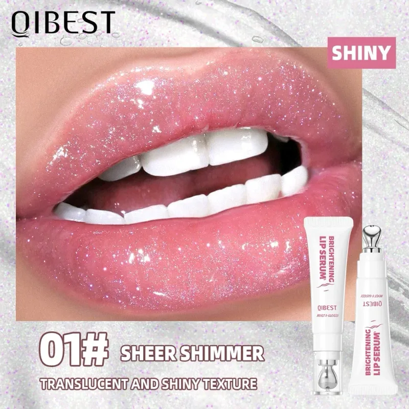 4 na Kulay Mirror Pearl Fine Shimmering Hydrating Pipe Lip Gloss Moisturizing Crystal Gloss Lip Glaze Layering Lip Makeup